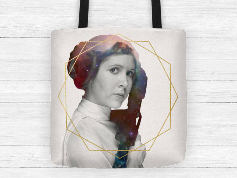 Star Wars Princess Leia tote bag by Etsy seller Patrician Prints