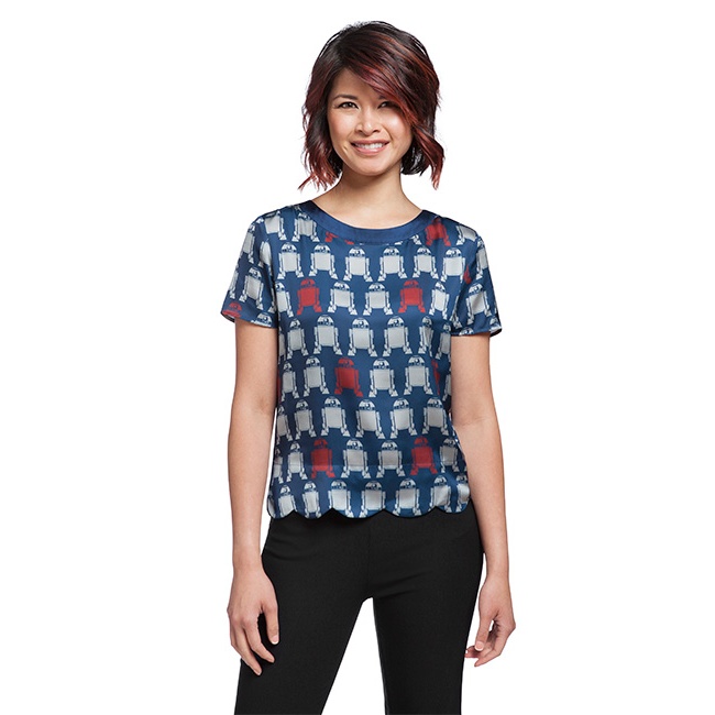 Her Universe x Star Wars R2-D2 print tunic blouse at ThinkGeek