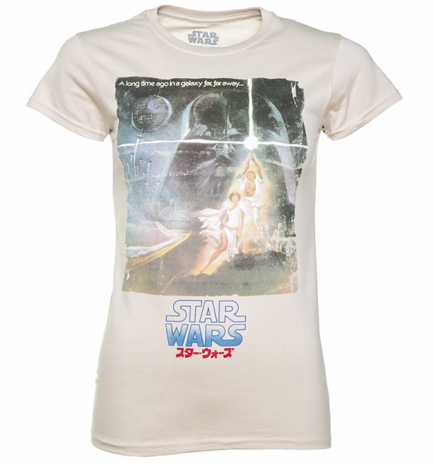 Women's Star Wars Japanese Poster Artwork T-shirt at TruffleShuffle
