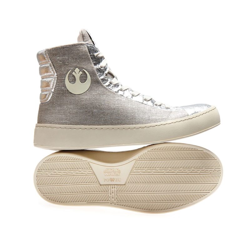 Women's Po-Zu x Star Wars Resistance silver limited edition sneakers