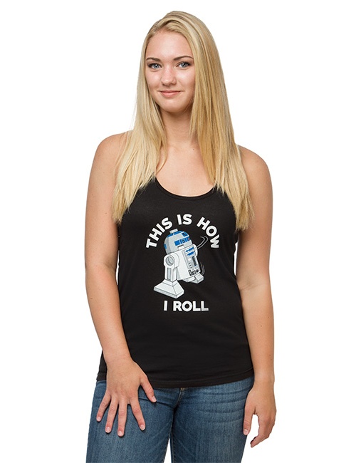 Women's Lego Star Wars R2-D2 this is how I roll tank top at ThinkGeek