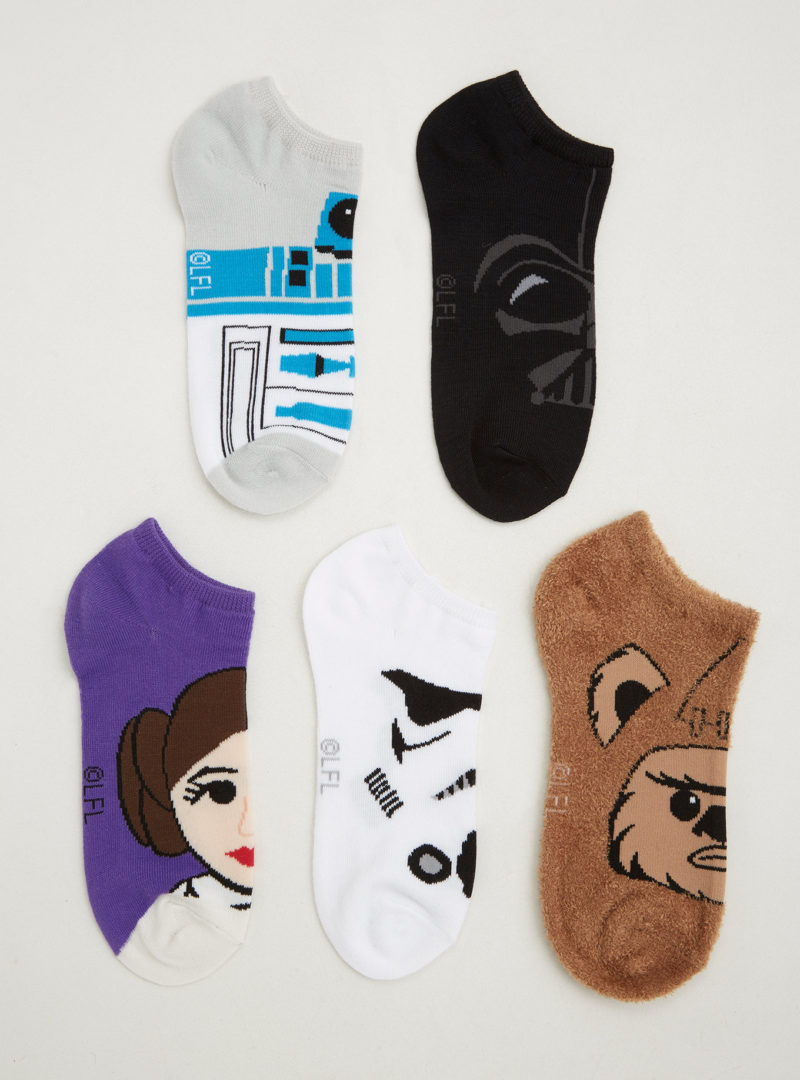 Women's Star Wars character ankle sock 5 pack at Torrid