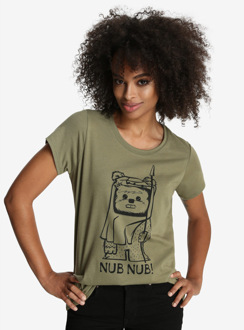 Women's Her Universe x Star Wars Ewok Nub Nub t-shirt at Box Lunch