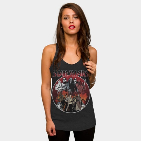 Women's Star Wars The Last Jedi A Circle Of Dark And Light tank top at Design By Humans