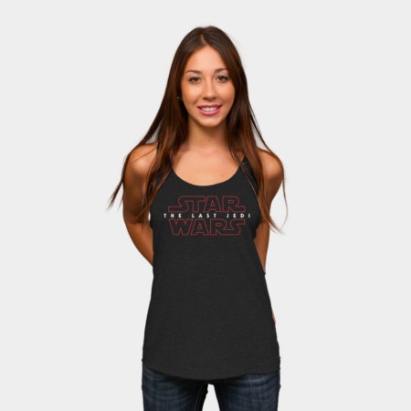 Women's Star Wars The Last Jedi logo tank top at Design By Humans