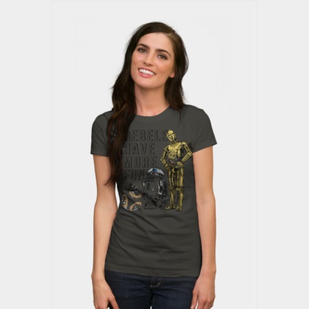 Women's Star Wars The Last Jedi Rebels Have More Fun t-shirt at Design By Humans