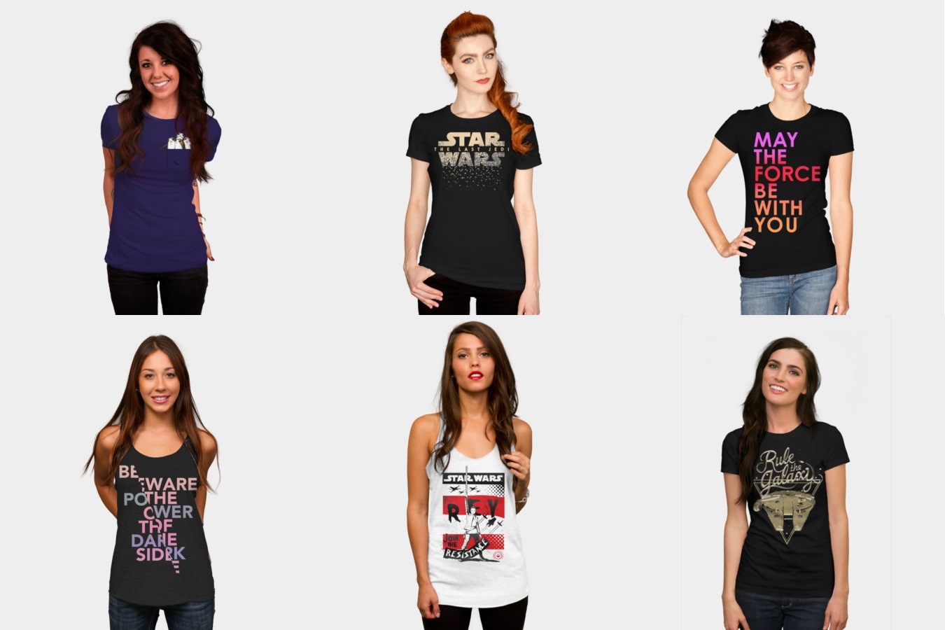 Women's Star Wars The Last Jedi apparel by Design By Humans
