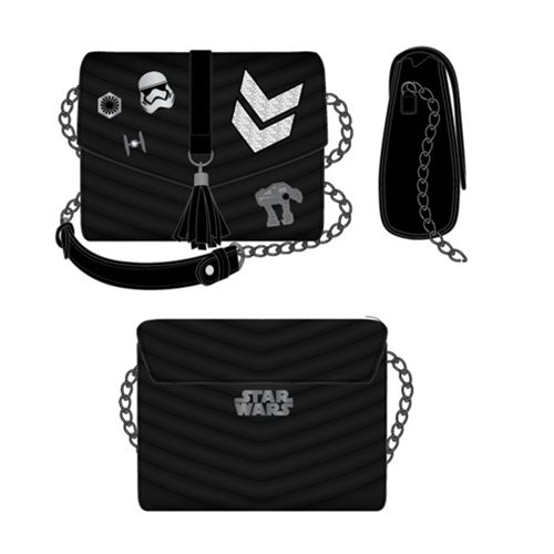 Bioworld x Star Wars The Last Jedi Dark Side quilted crossbody purse at Entertainment Earth