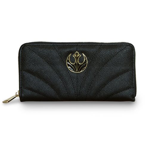 Loungefly x Star Wars The Last Jedi Rebel symbol canto zip-around wallet at Entertainment Earth