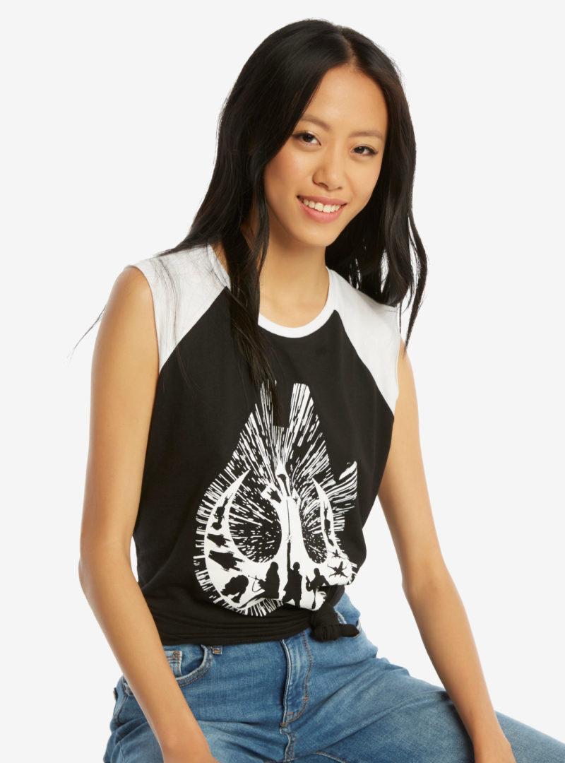 Women's Her Universe x Star Wars Rebellion muscle raglan top