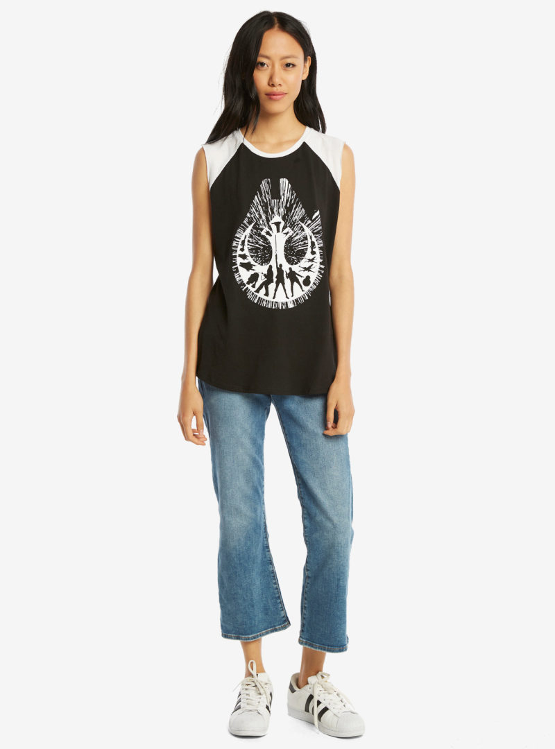 Women's Her Universe x Star Wars Rebellion muscle raglan top