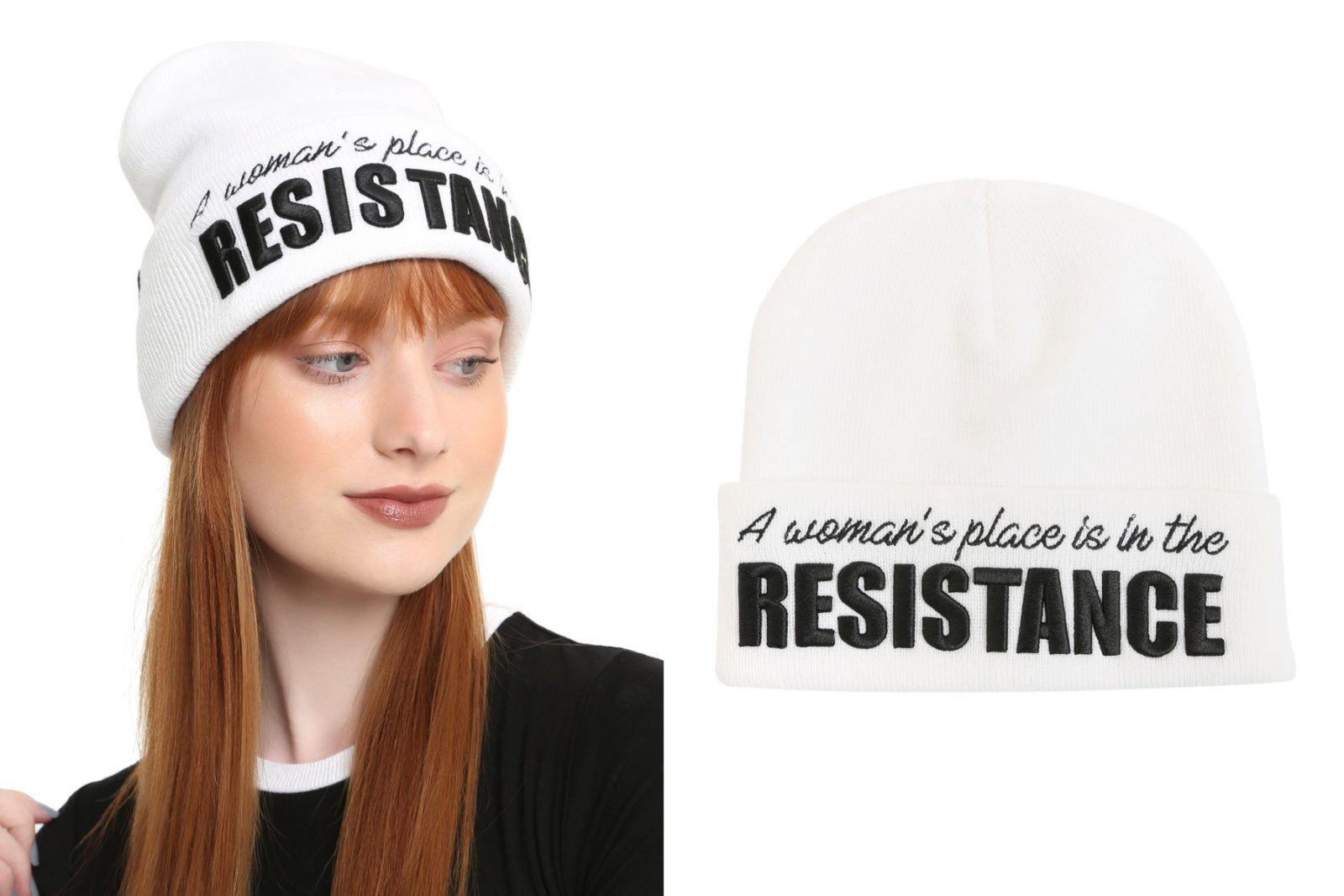 Women’s Resistance Beanie at Hot Topic