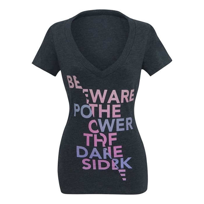 Women's Star Wars Beware The Power Of The Dark Side t-shirt at SuperHeroStuff