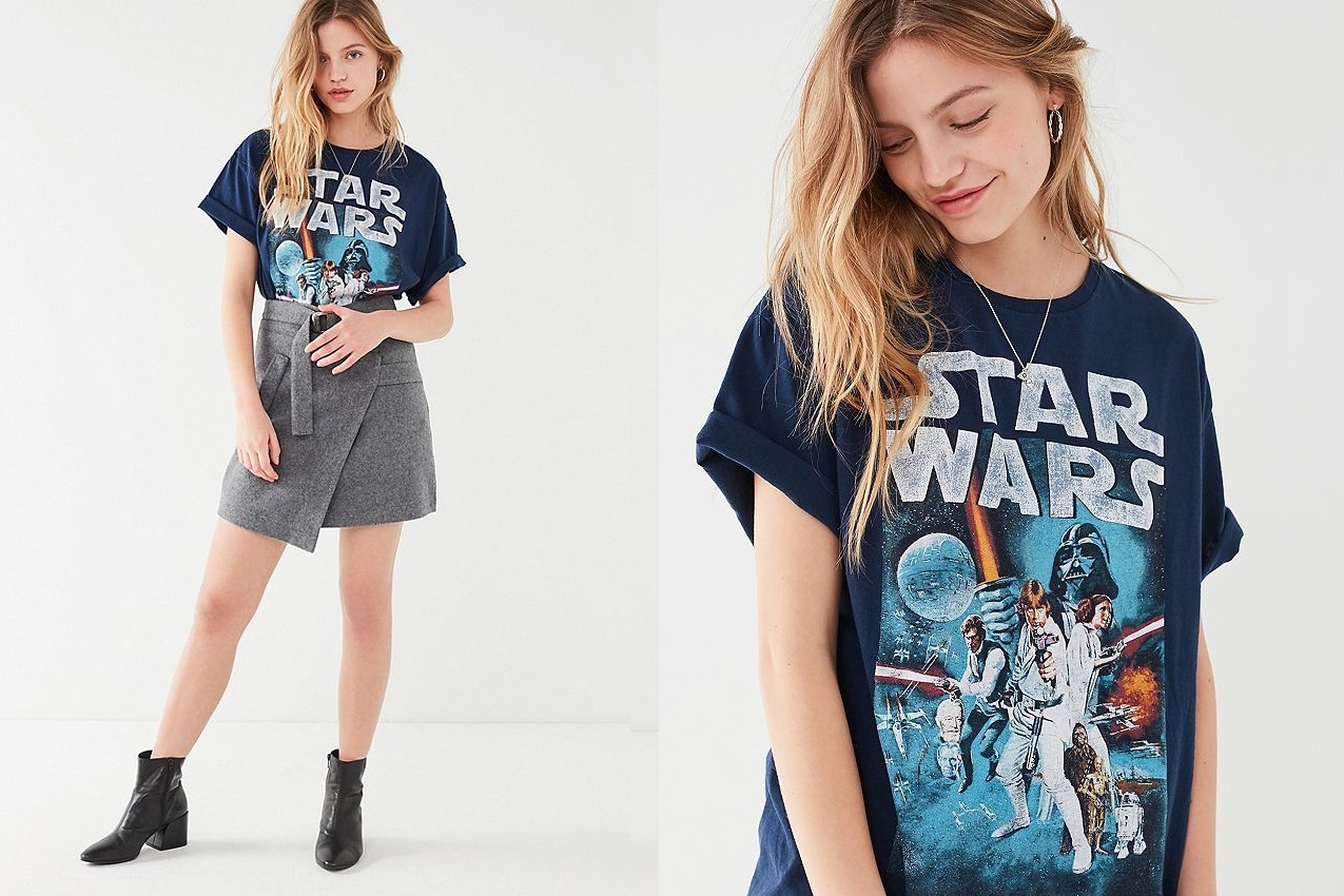 Women's Junk Food Clothing x Star Wars poster t-shirt at Urban Outfitters