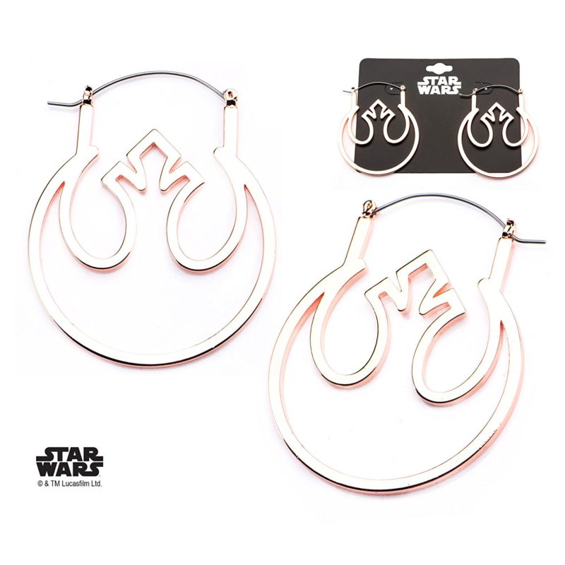 Body Vibe x Star Wars Rebel Alliance symbol hoop earrings on Amazon