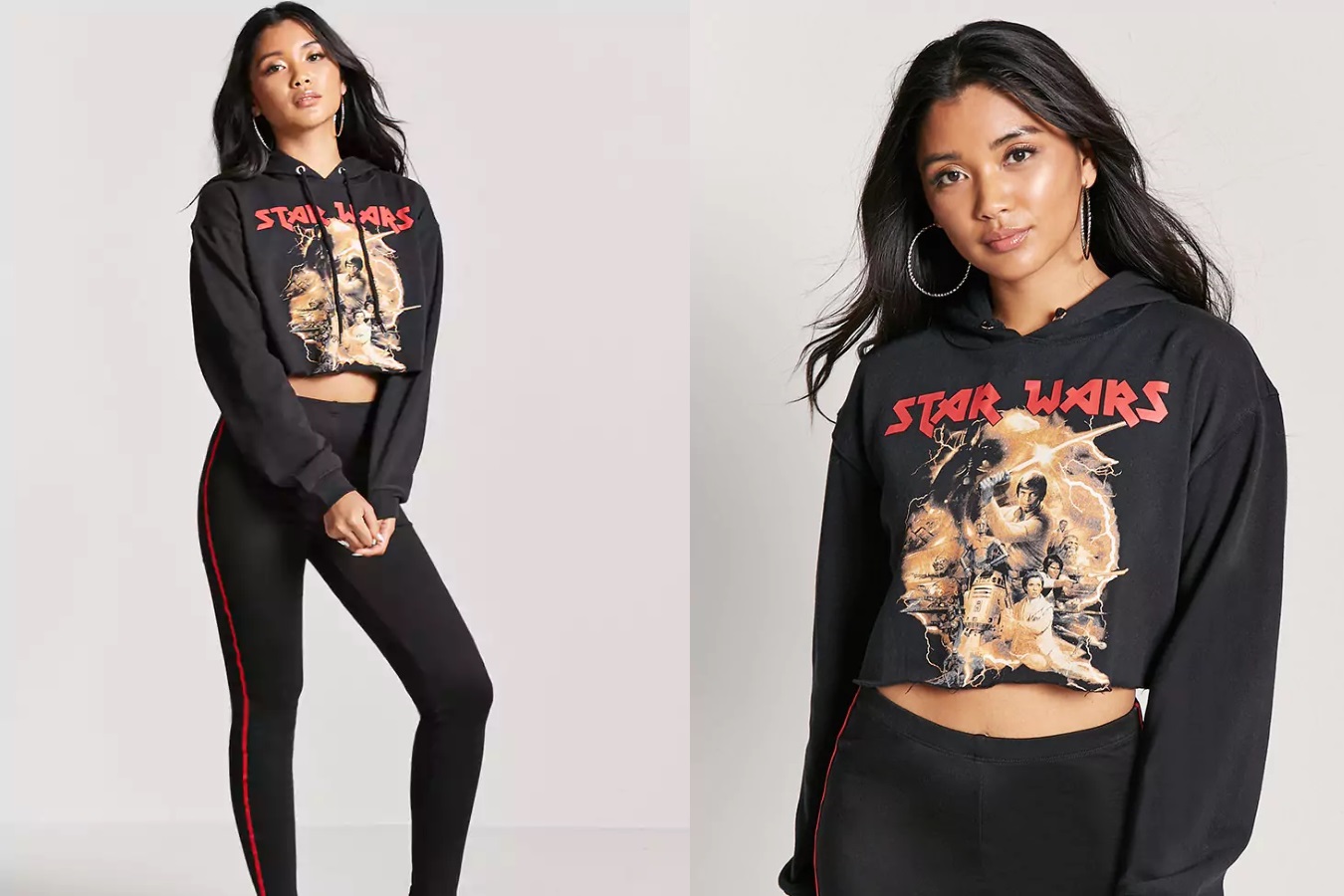 Women's Star Wars crop hoodie at Forever 21