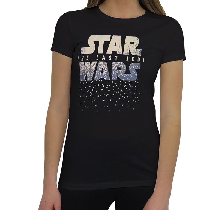 Women's Star Wars The Last Jedi logo t-shirt at SuperHeroStuff