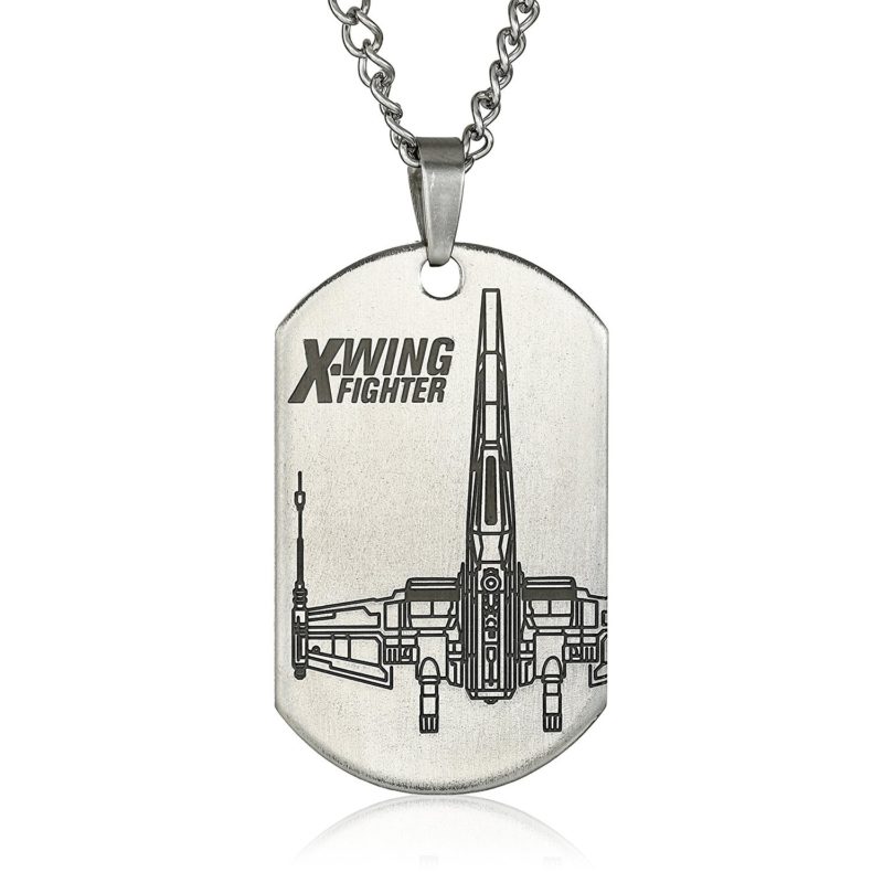 Amazon - Body Vibe x Star Wars X-Wing Fighter dog tag necklace