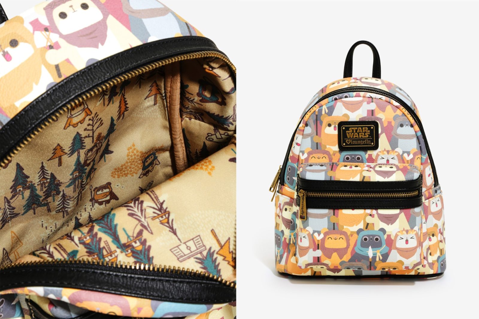 Loungefly x Star Wars ewok mini backpack at Box Lunch