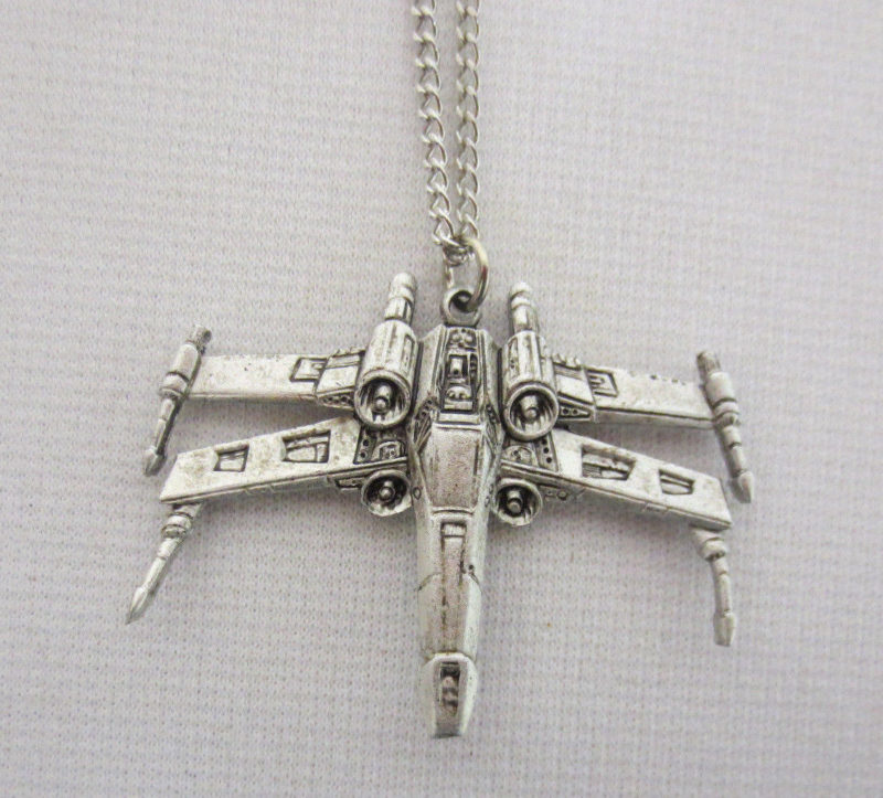 Vintage Weingeroff Star Wars X-Wing Fighter necklace