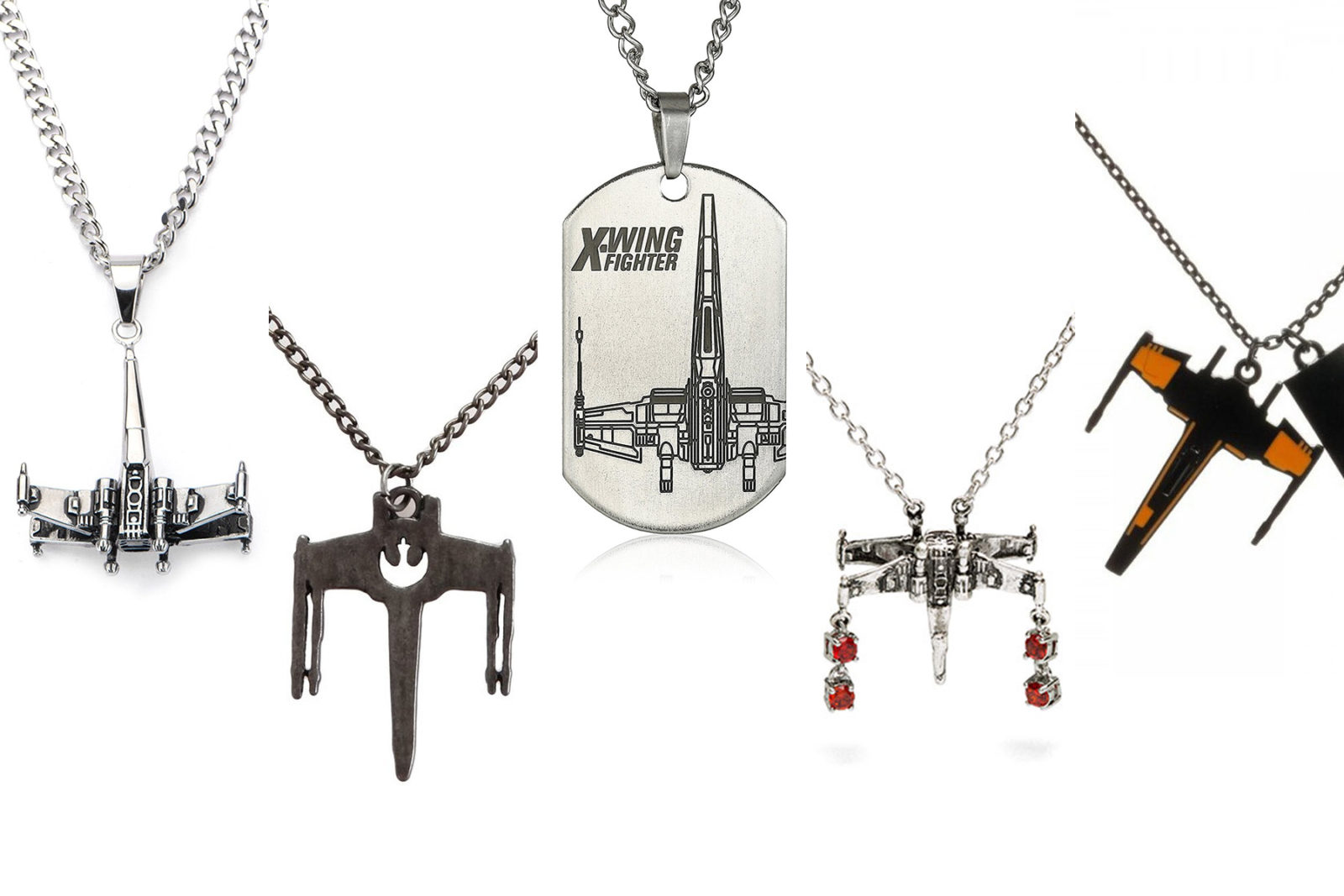 Leia's List - Star Wars X-Wing Fighter necklaces
