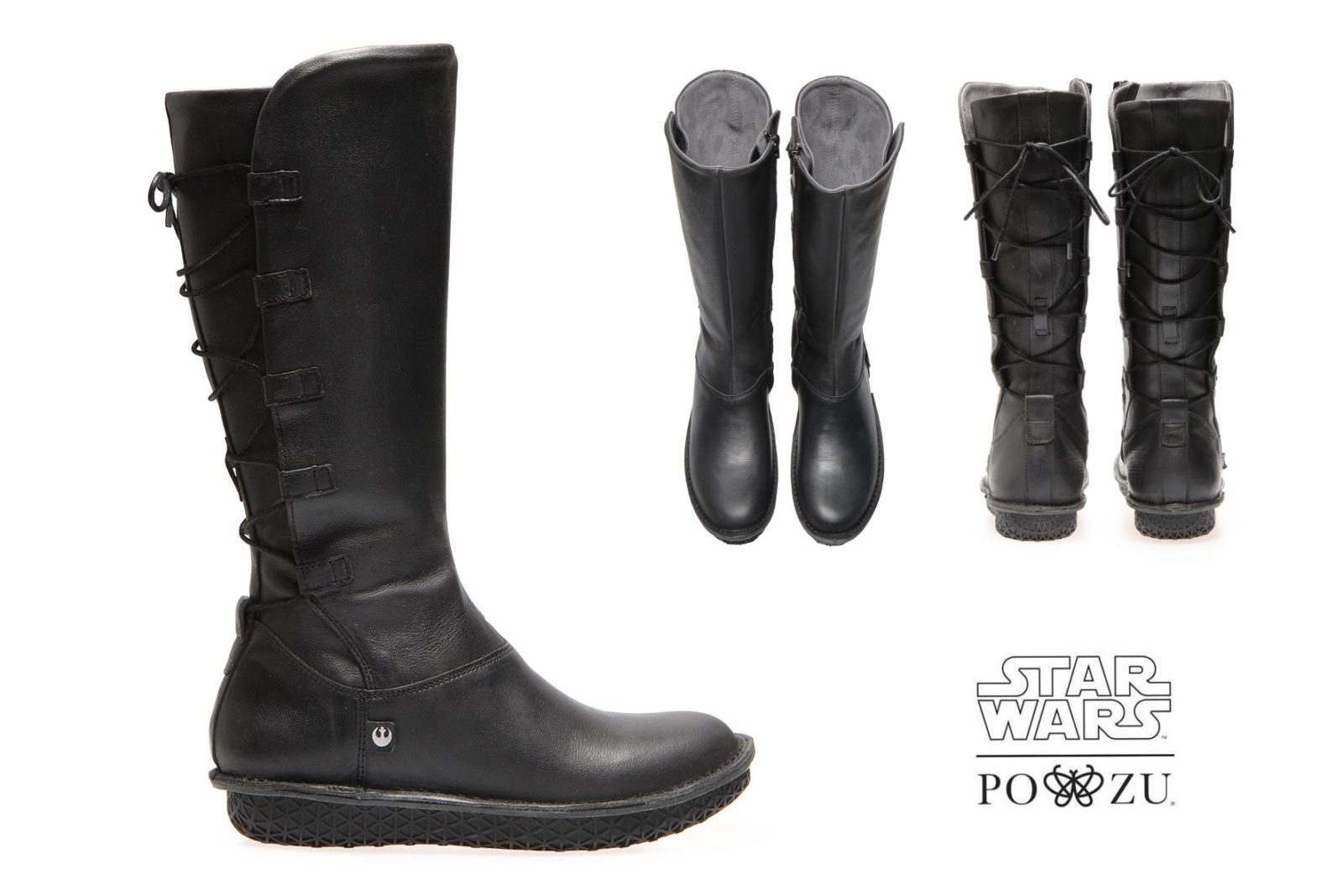 Women's Po-Zu x Star Wars The Last Jedi Rey Hi Boot (black)