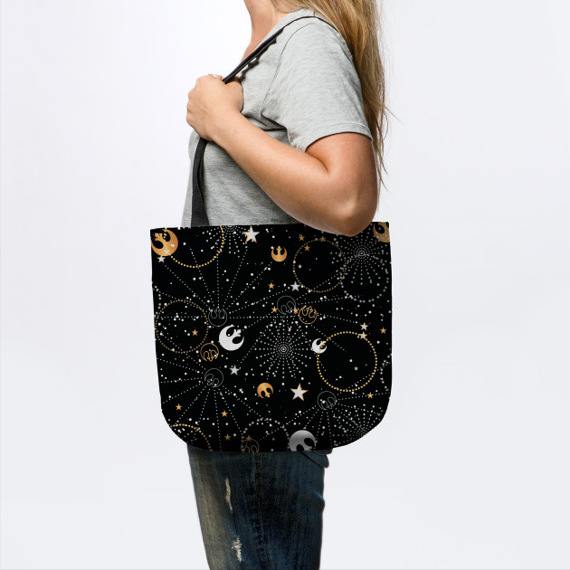 Fashion For Fans Galactic Pattern tote bag on TeePublic