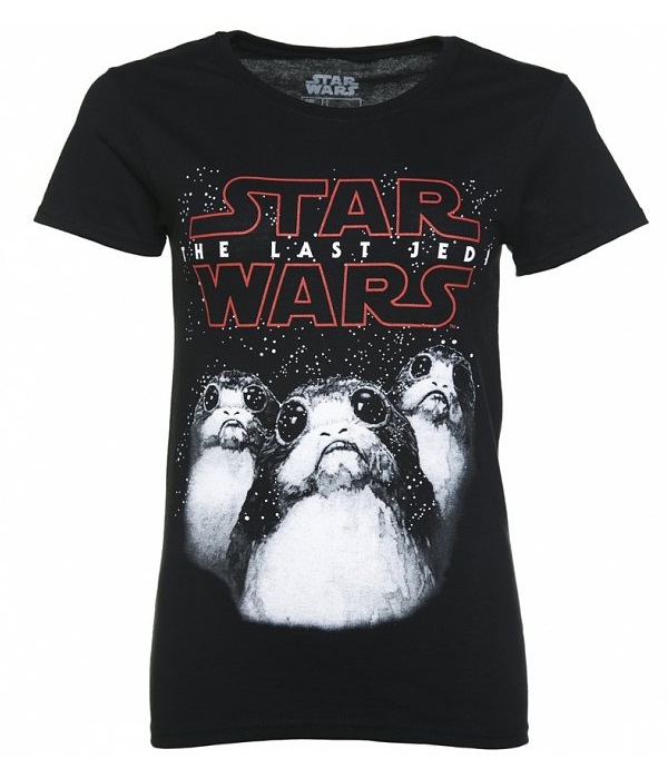 Women's Star Wars The Last Jedi porgs t-shirt at TruffleShuffle