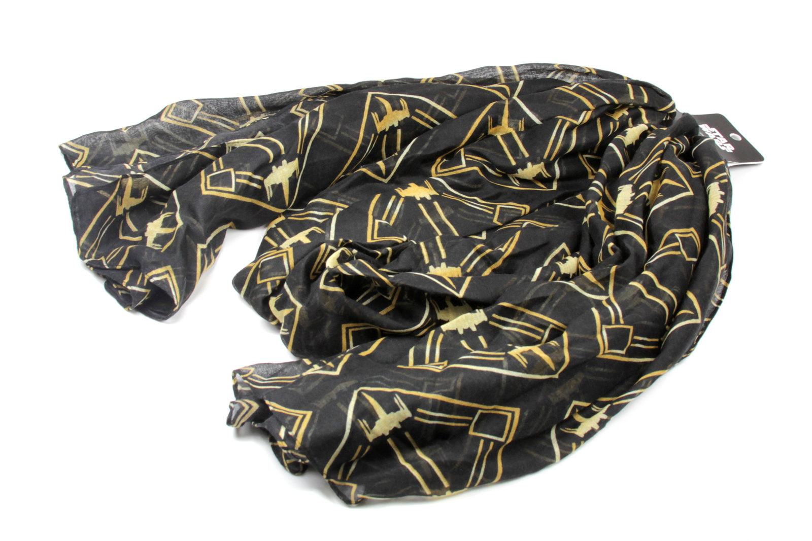 Women's Loungefly x Star Wars The Last Jedi X-Wing Fighter Art Deco lightweight fashion scarf available at ThinkGeek