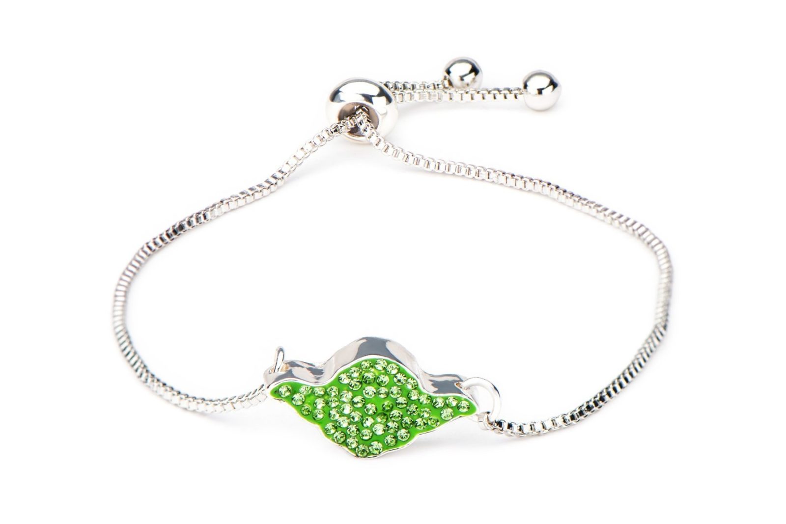 Body Vibe x Star Wars Sterling Silver Yoda Crystal bracelet on Amazon