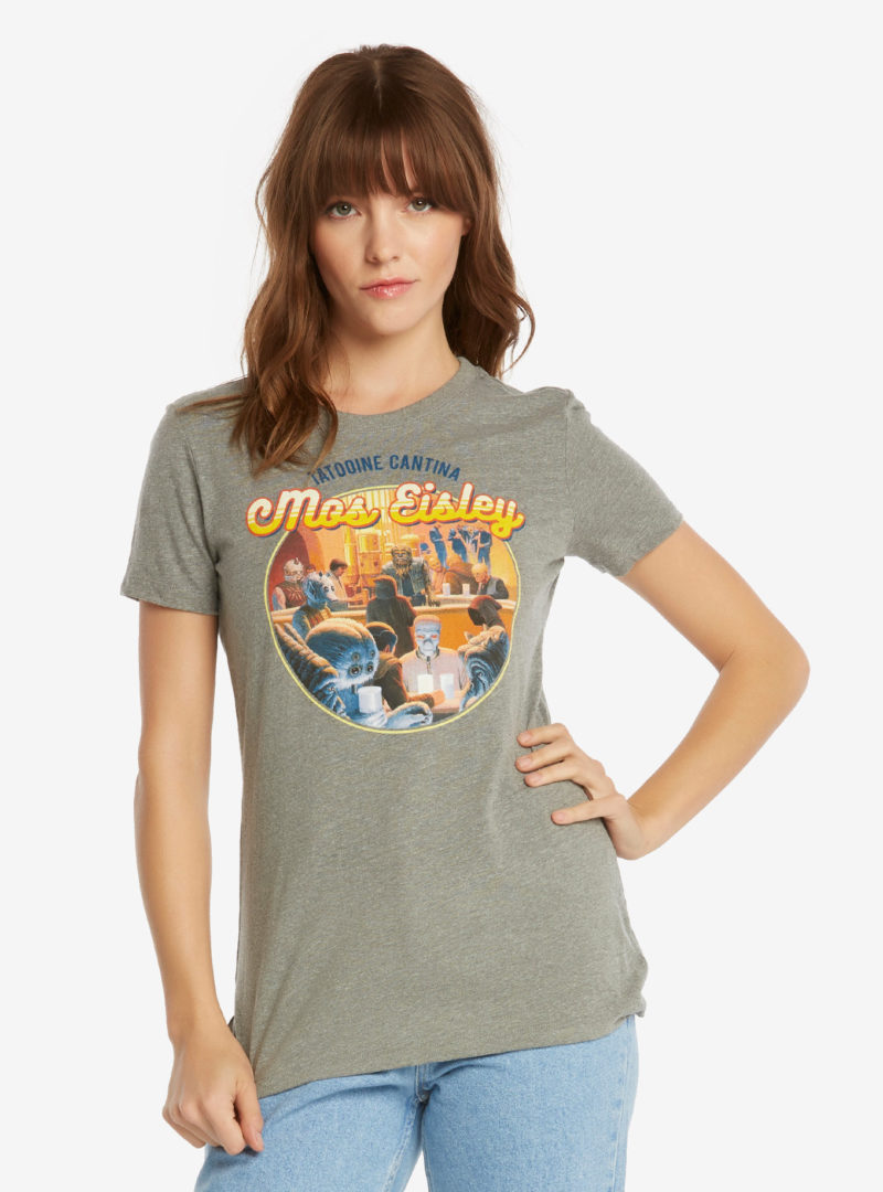 Women's Star Wars Tatooine Cantina t-shirt available exlusively at Box Lunch - Artwork by Ralph McQuarrie