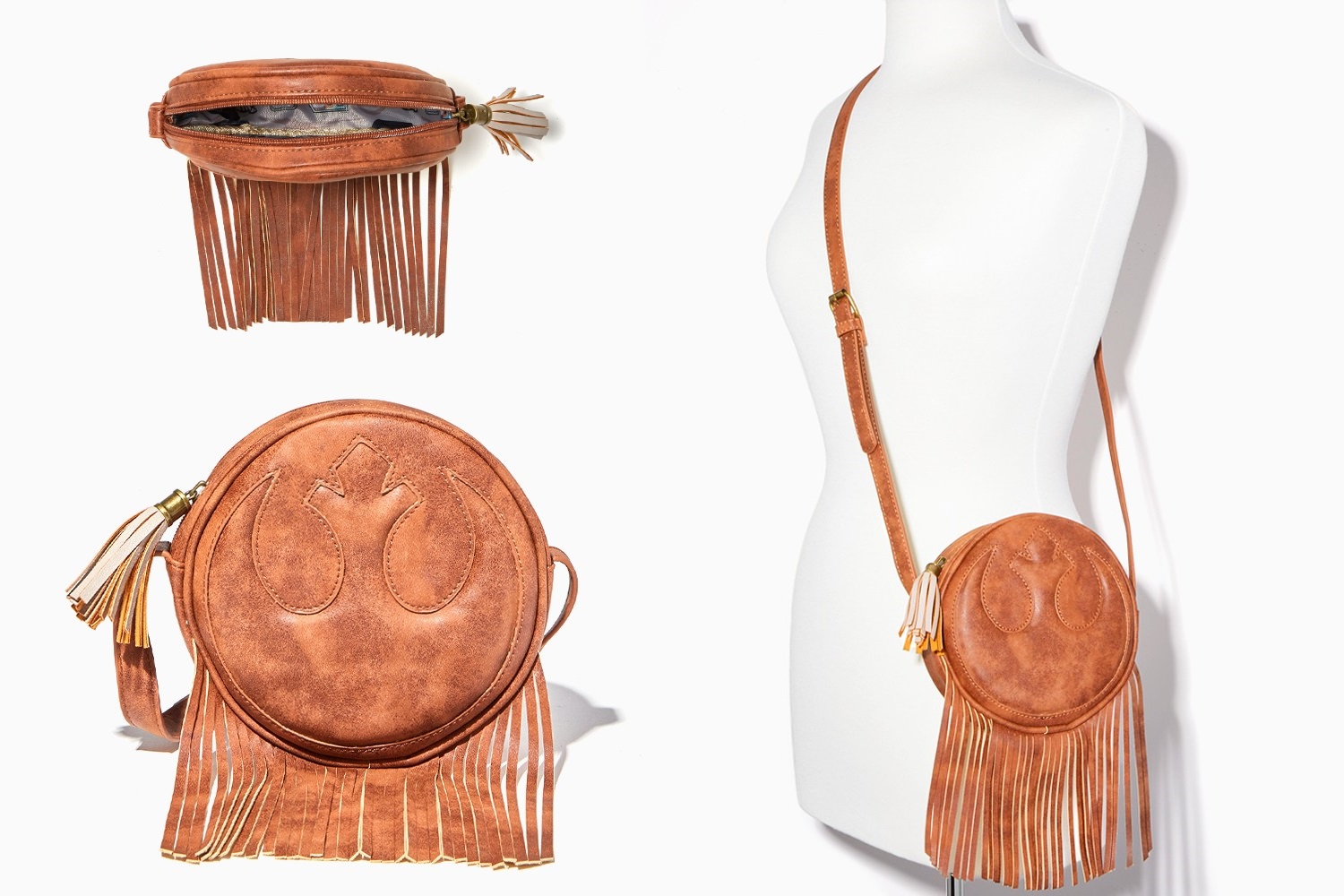 Bioworld x Star Wars Rebel Jedi fringe crossbody bag at Charming Charlie