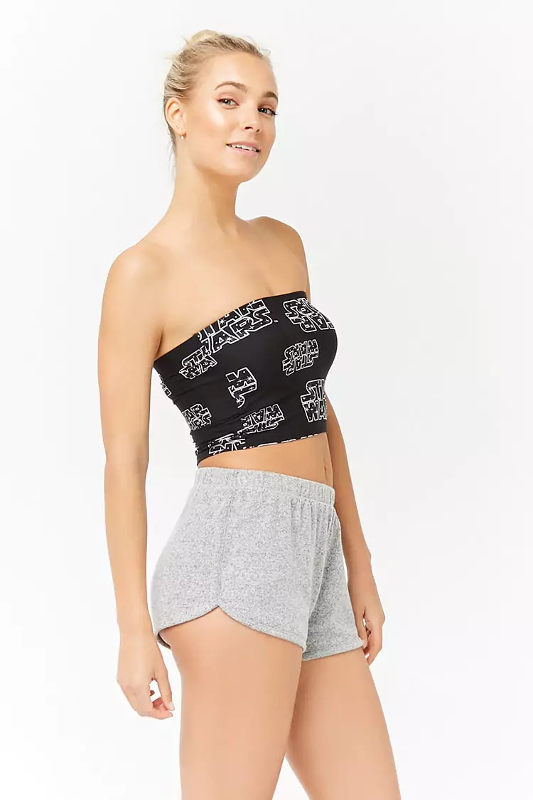 Women's Star Wars logo crop tube top at Forever 21