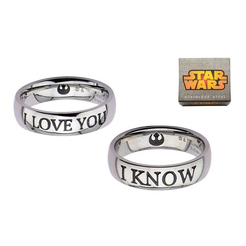 Leia's List - Star Wars Han Solo & Princess Leia I Love You I know jewelry
