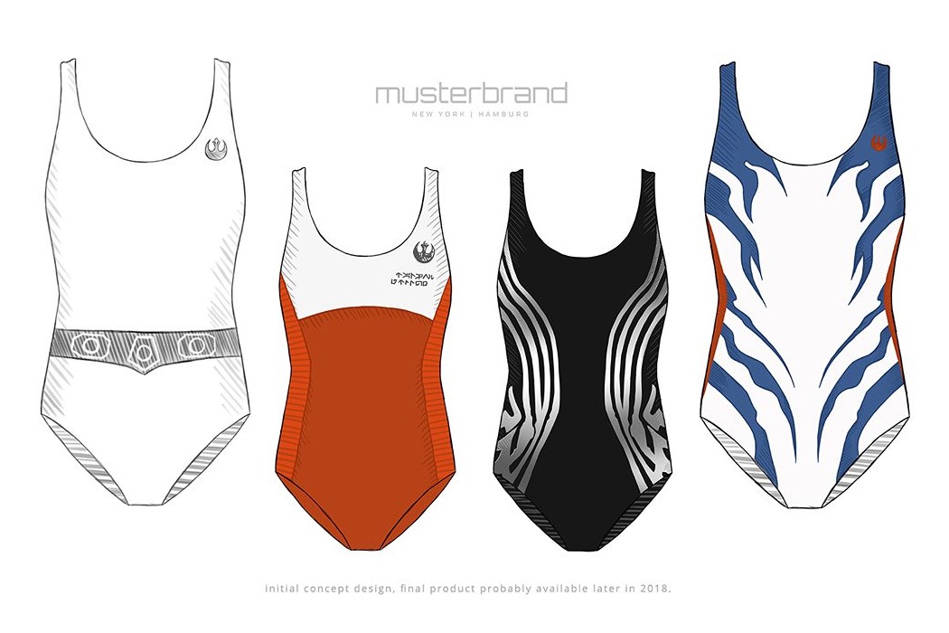 Women's Musterbrand x Star Wars one piece swimsuits