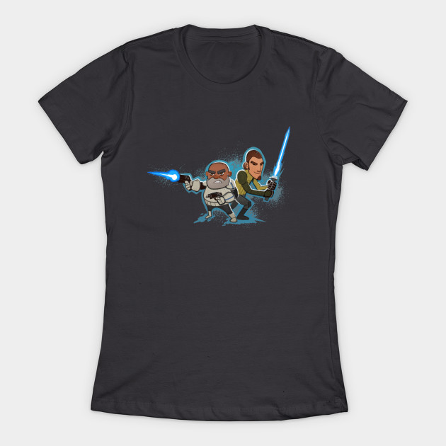 Women's Star Wars Rebels Captain Rex and Kanan Jarrus t-shirt at TeePublic