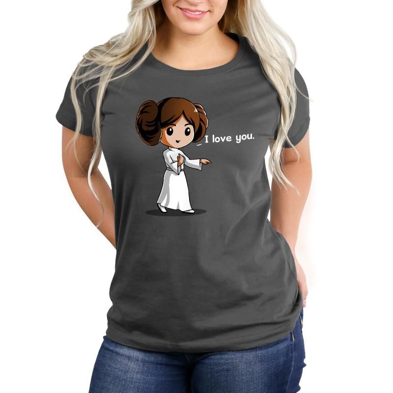 Women's Star Wars Princess Leia and Han Solo 'I Love You' - 'I Know' t-shirts at TeeTurtle