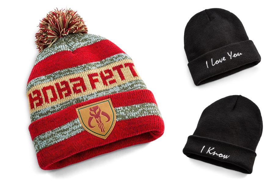 New Star Wars Boba Fett and I Love You - I Know beanies at ThinkGeek