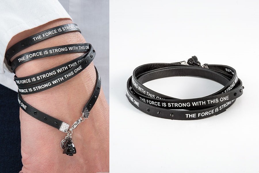 Star Wars Darth Vader faux leather wrap bracelet at ThinkGeek