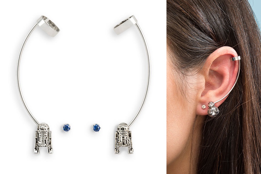 Star Wars R2-D2 and BB-8 earring cuff sets at ThinkGeek