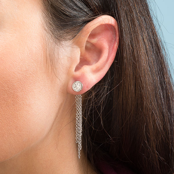 Star Wars Imperial Symbol Chandelier earrings at ThinkGeek