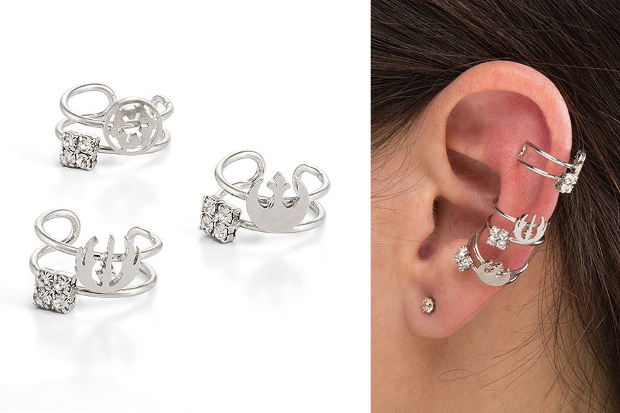 Star Wars Symbol Ear Cuff Set at ThinkGeek