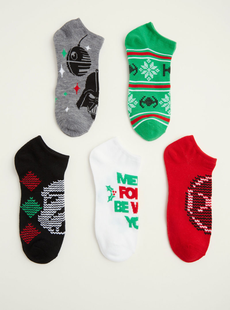 Women's Star Wars Christmas themed ankle sock 5-pack at Torrid 
