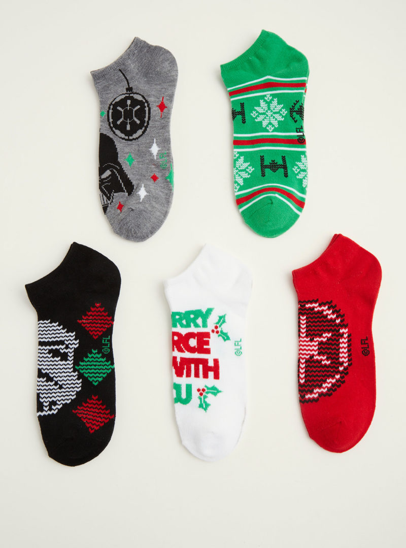 Women's Star Wars Christmas themed ankle sock 5-pack at Torrid 