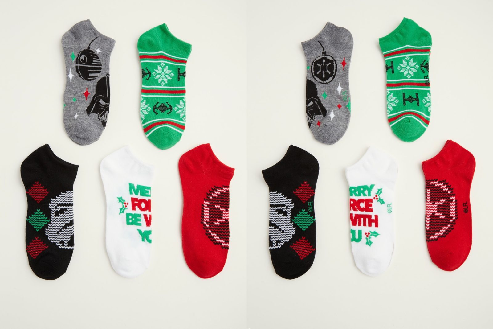 Women's Star Wars Christmas themed ankle sock 5-pack at Torrid