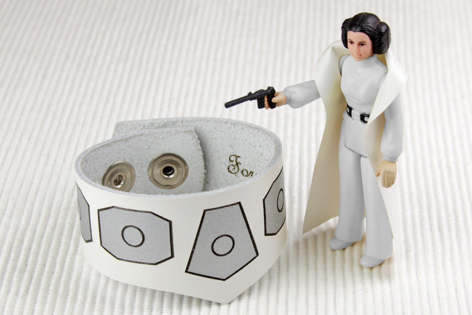 Star Wars Princess Leia inspired leather bracelet by Legendary Costume Works