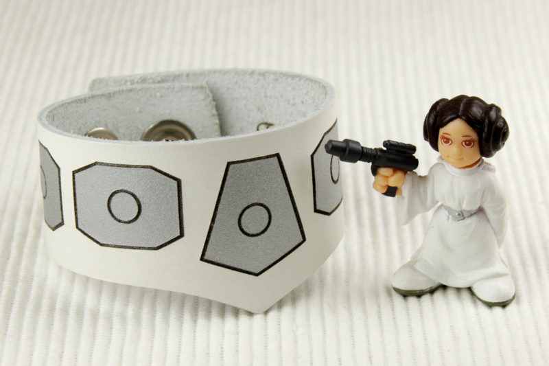 Star Wars Princess Leia inspired leather bracelet by Legendary Costume Works