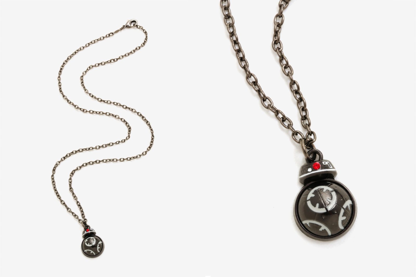 Star Wars The Last Jedi BB-9E swivel necklace available exclusively at Box Lunch