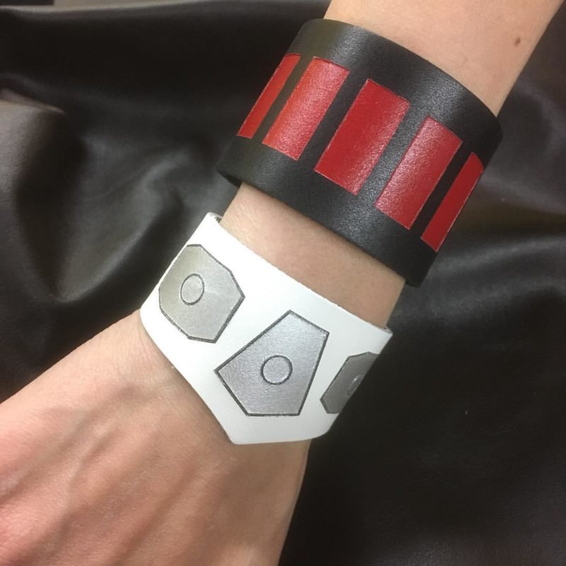 Star Wars character inspired leather cuff bracelets by Legendary Costume Works