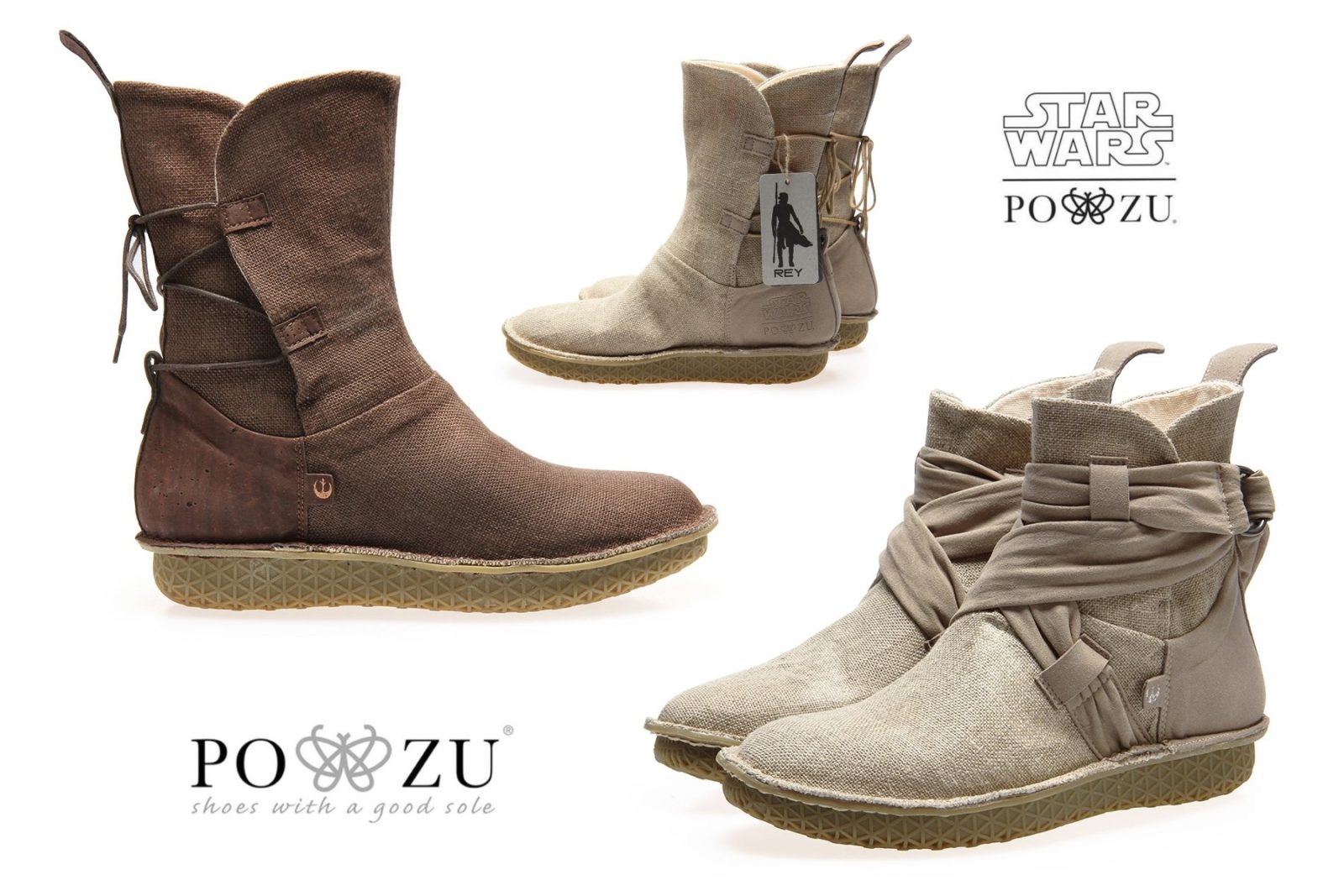 New Po-Zu Star Wars Rey Boot Collection